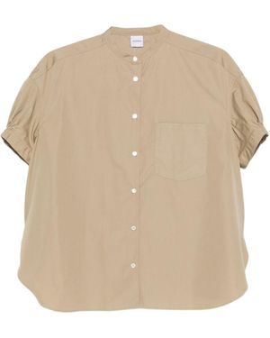 Aspesi Short-Sleeve Buttoned Shirt - Natural