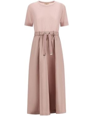 Herno Short Sleeve Dress - Pink