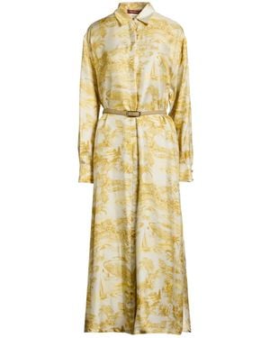 Max Mara Long-Sleeved Shirt Dress - Metallic