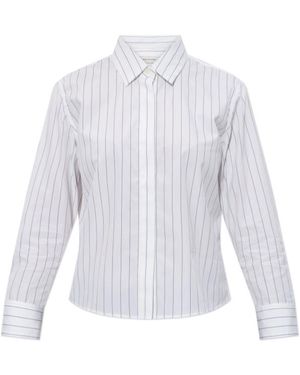 Dries Van Noten Pinstripe Cotton Shirt - White