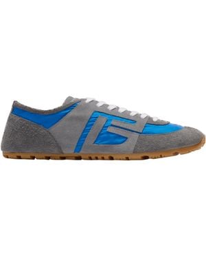 Balmain Suede Racer 45 Trainers - Blue