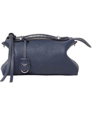 Fendi By The Way Selleria Two-Toned Medium Tote Bag - Blue