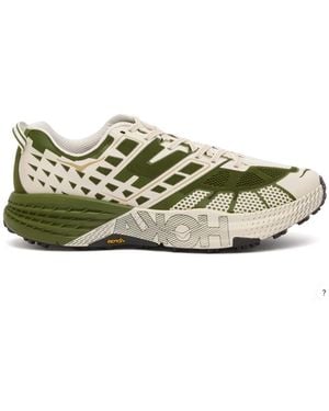 Hoka One One Speedgoat 2 Lace-Up Trainers - Green