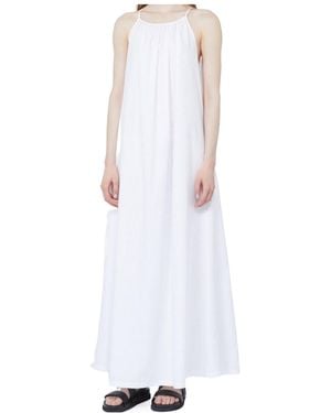 Max Mara Studio Zuppa Halterneck Maxi Dress - White