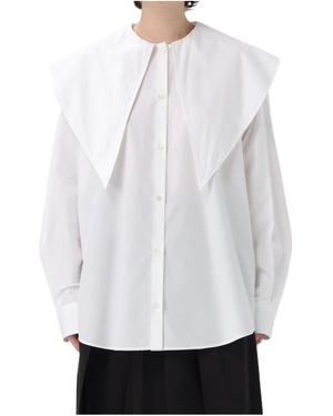Fabiana Filippi Button-Up Long Sleeve Shirt - White