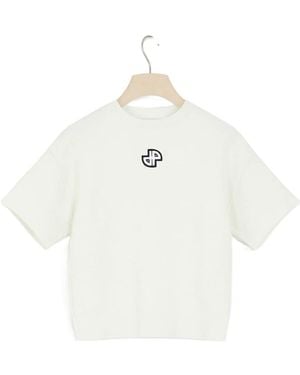 Patou Short-Sleeve Jumper - White