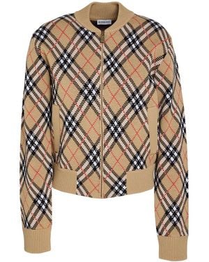 Burberry Printed Cardigans - Natural