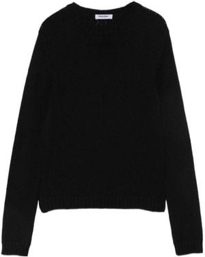 Baserange Ribbed-Knit Crew-Neck Sweater - Black