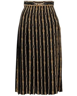 Celine Pleated Skirt - Multicolor