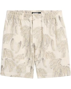 Jacquemus The Aloe Banana Jacquard Shorts - Natural
