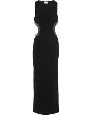 Galvan London Mirrored Luna Cutout Maxi Dress - Black