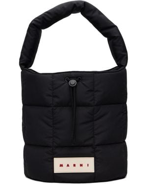 Marni Padded-Quilted Shoulder Bag - Black