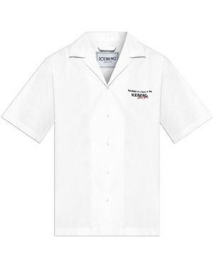 Iceberg Peanuts Printed Short Sleeve Shirt - White