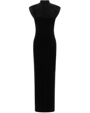 Ralph Lauren Lauren High Neck Column Dress - Black
