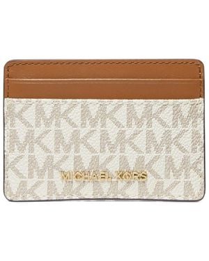 MICHAEL Michael Kors Leather Card Holder - White