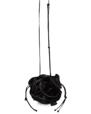 Magda Butrym Ruched Satin Shoulder Bag - White