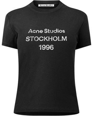 Acne Studios Crew Neck Short Sleeve Tee - Black