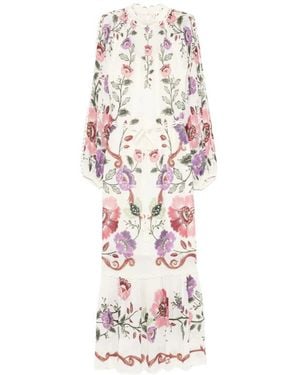 FARM Rio Floral-Print Maxi Dress - White