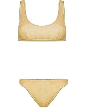 Oséree Oséree Lumière Lurex Sleeveless Bikini Set - Metallic