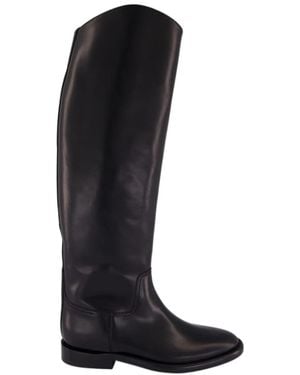 Paris Texas Idaho Leather Boots - Black