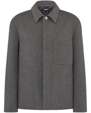 Dior Homme Button Detailed Workwear Jacket - Black
