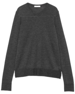 The Row Ondre V-Neck Long-Sleeve Jumper - Grey