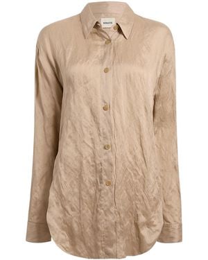 KHAITE Goya Button-Down Shirt - Natural