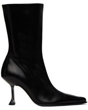 Miista 70Mm Leather Boots - Black