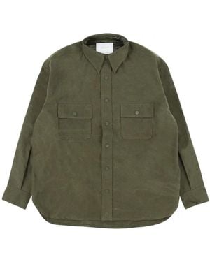 READYMADE Logo-Print Cargo Shirt - Green