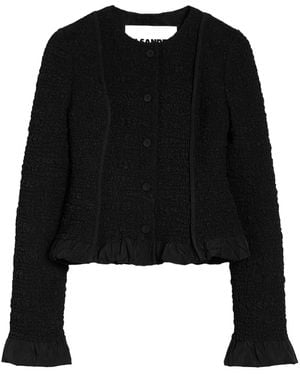 Jil Sander Textured-Finish Jacket - Black