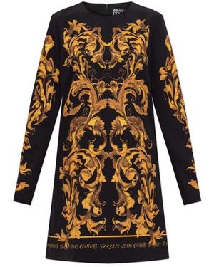 Versace Jeans Couture Couture Barocco Print Mini Dress - Multicolour