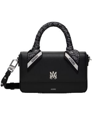Amiri Logo Plaque Handbag - Black