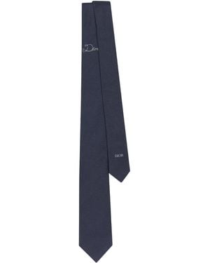 Dior Homme Ribbon Tie - Blue