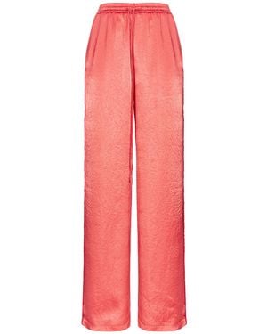 Pinko Pyjama-Style Satin Palazzo Trousers - Pink