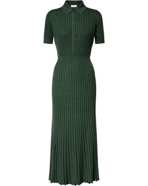 Gabriela Hearst Short-Sleeved Dress - Green