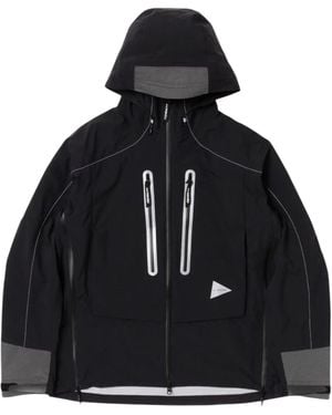 and wander Hooded Casual Jacket - Black