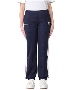 Sporty & Rich Elastic Waist Sports Trousers - Blue