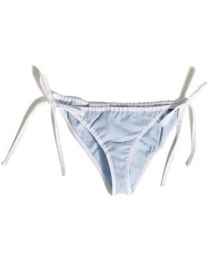 Miu Miu Poplin Bikini Briefs - Blue