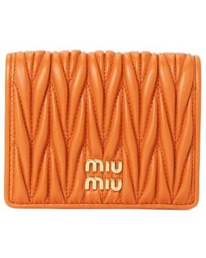 Miu Miu Bifold Wallet - Orange