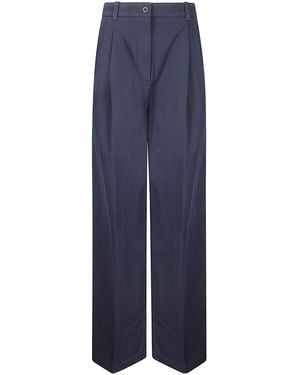 A.P.C. Ginny Wide-Leg Pants - Blue