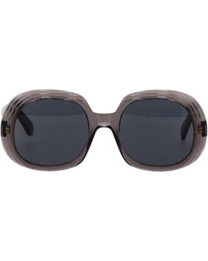 Loewe Mini Anagram Steps Square Sunglasses - Blue