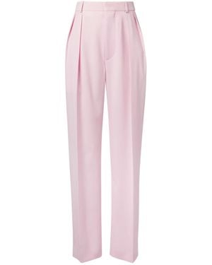 Wardrobe NYC Pleated Tapered Track Pants - Pink