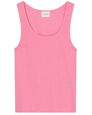 Closed Ribbed Top - Pink
