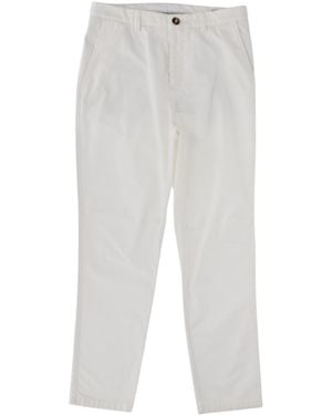 Brunello Cucinelli Straight-Leg Pants - White