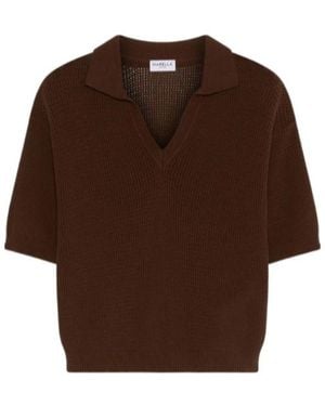 Marella Pure Cotton Polo Shirt - Brown
