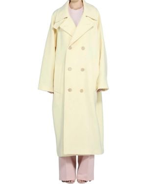 N°21 Double-Breasted Overcoat - Natural