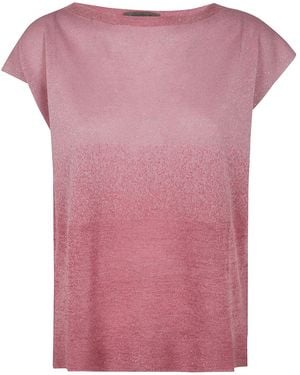 D.exterior Gradient-Effect T-Shirt - Pink