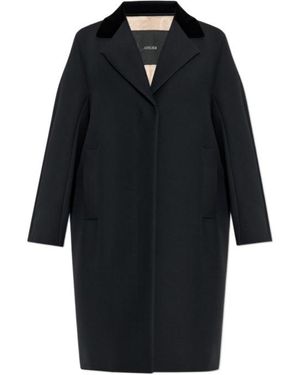 Max Mara Mamola Long-Sleeved Coat - Black