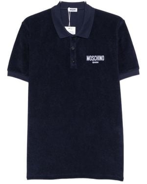 Moschino Collared Polo Shirt - Blue