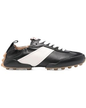 Tod's Elasticated-Trim Leather Trainers - Multicolour